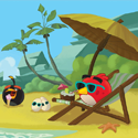 ilustracja do książki z serii - ANGRY BIRDS Ptasie opowieści